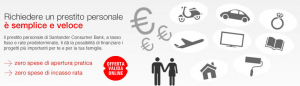 Prestito personale Adatto Santander Consumer Bank - Offerta Luglio 2015